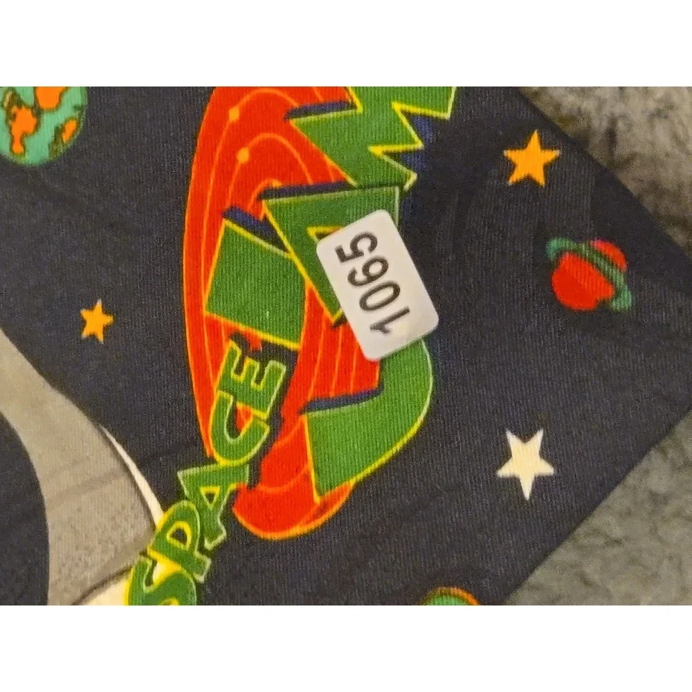 Vintage 1996 Space Jam‎ Silk Tie Bugs Bunny Basketball Navy Blue Warner Bros